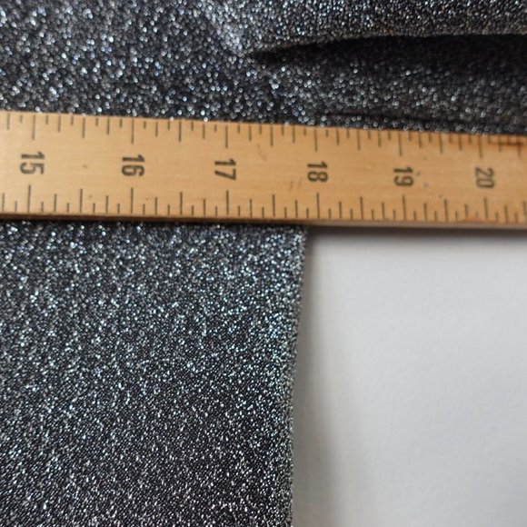 Silver Blazer Sparkle Glitter Suit XS Party Bedazzle LINN AHLBORG NA-KD Size 34 - Picture 5 of 10